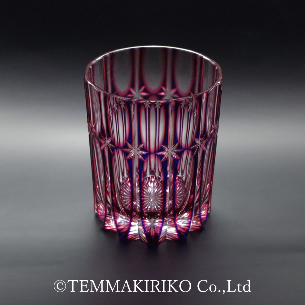 ロックグラス24% 流星 二色被せ